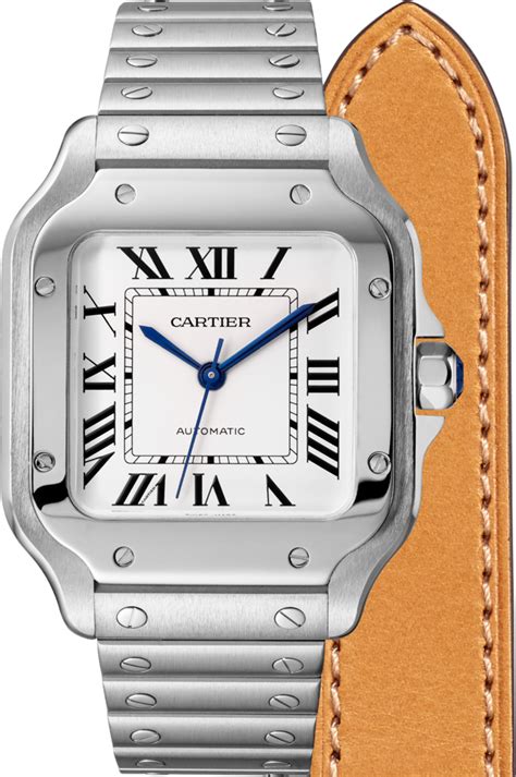 santos cartier medium size|cartier santos watch size guide.